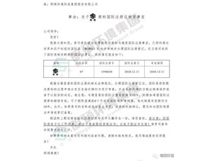 热烈：谹G真人国际环境集团顺利通过马德里商标审核